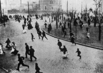 Polizeieinsatz gegen Streikende, Dortmund 1912